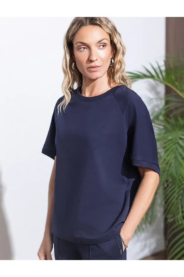 Футболка VILATTE, т.синий - фото 1