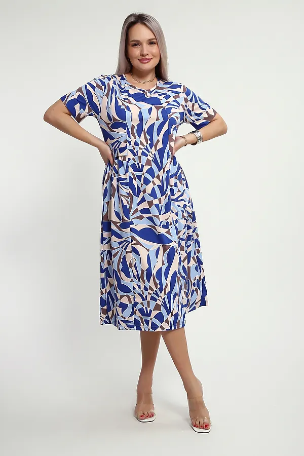 Платье 066 НАТАЛИ, голубой - фото 1