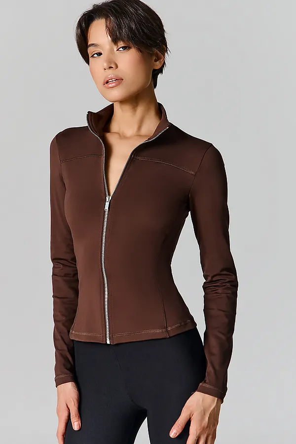 Жакет женский MARK FORMELLE, шоколадное мартини +печать - фото 1