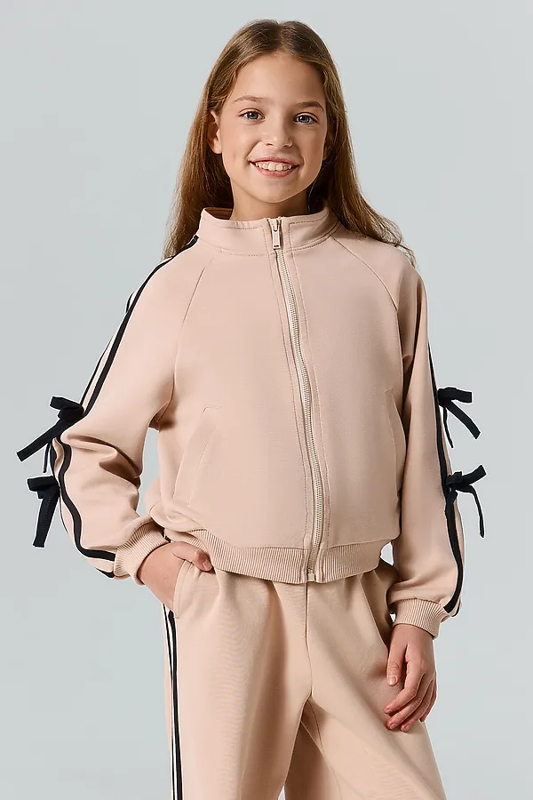 Толстовка спортивная для девочек MARK FORMELLE, лунный свет - фото 1