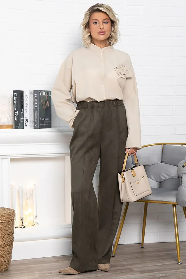 Брюки Лукас LADY TAIGA, зеленые - фото 1