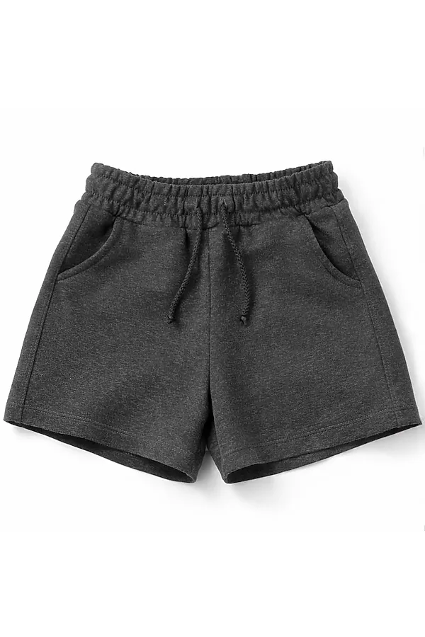 Шорты футер 2х нитка петля YOULALA, темно-серый - фото 1