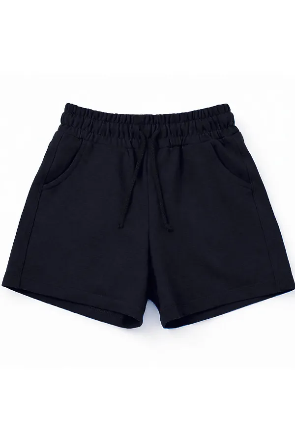 Шорты футер 2х нитка петля YOULALA, темно-синий - фото 1