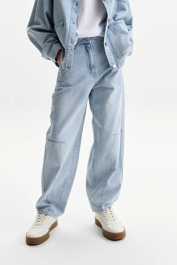 Брюки для девочек PELICAN, голубой - фото 1