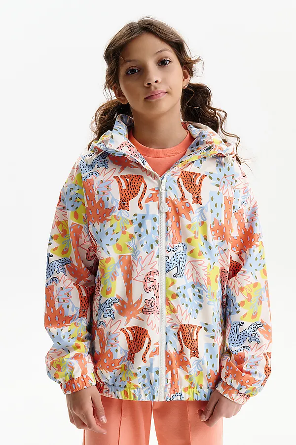 Ветровка для девочек PELICAN, персиковый - фото 1