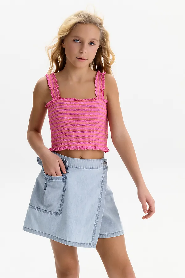 Шорты для девочек PELICAN, голубой - фото 1