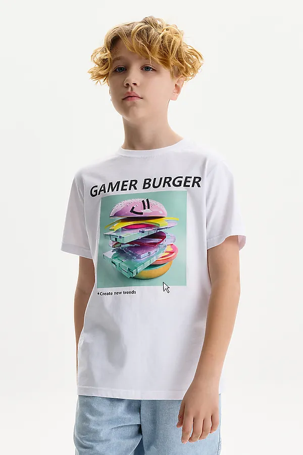 Футболка для детей PELICAN, белый - фото 1