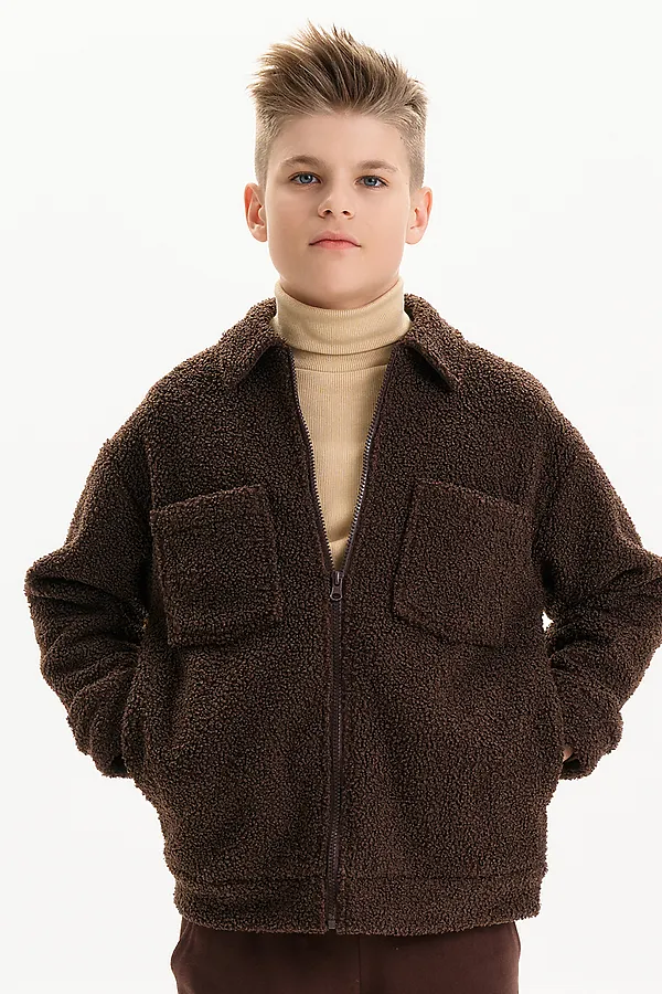 Куртка для мальчиков PELICAN, шоколадный - фото 1