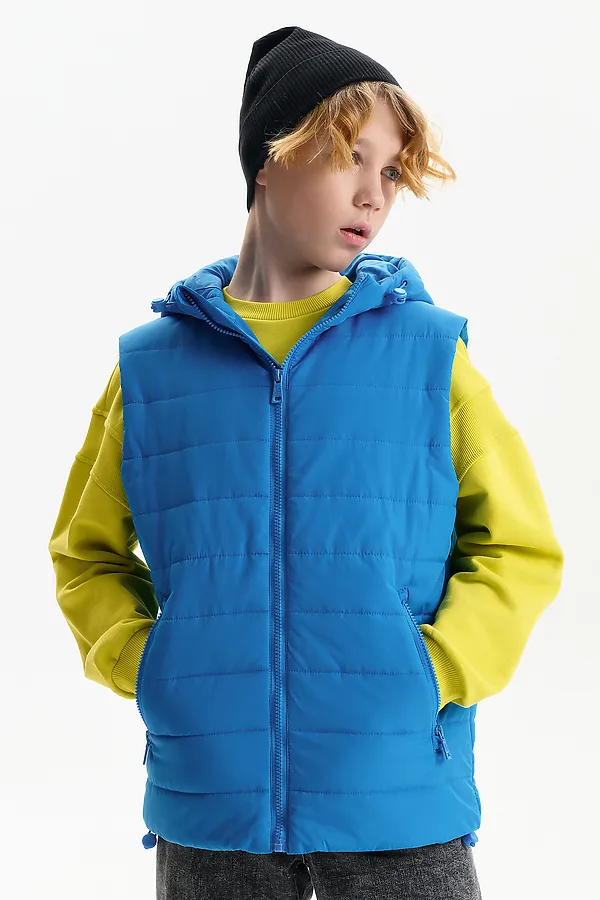 Жилет для мальчиков PELICAN, лазурный - фото 1