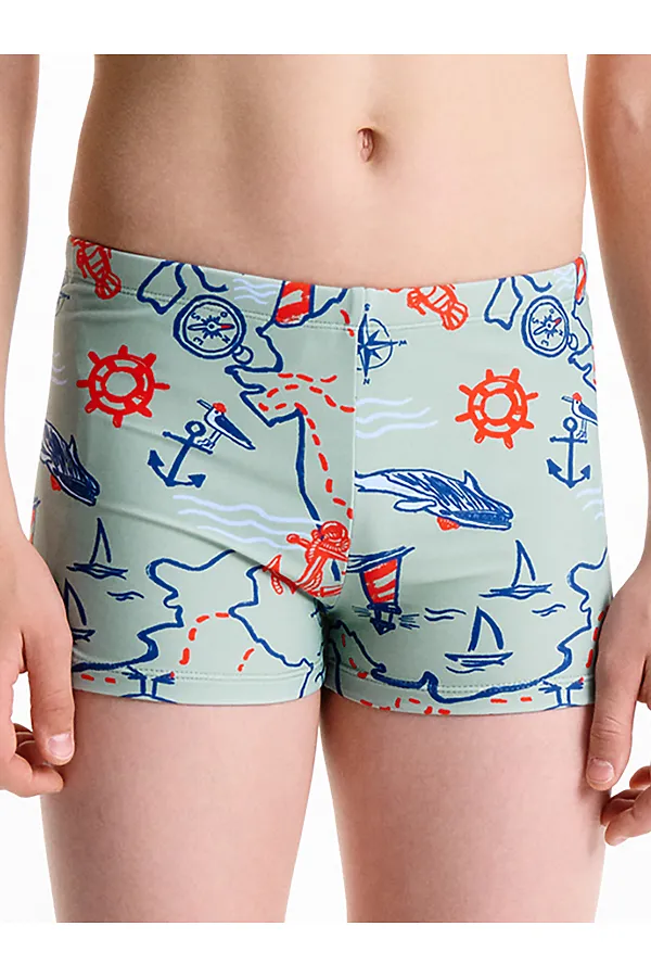 Плавки для мальчиков PELICAN, светло-зеленый - фото 1