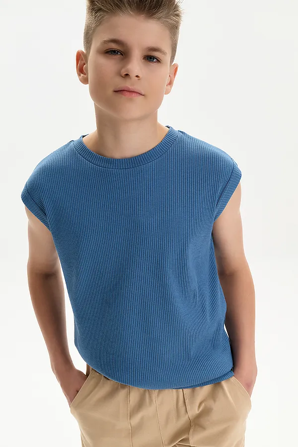 Майка для мальчиков PELICAN, джинс - фото 1