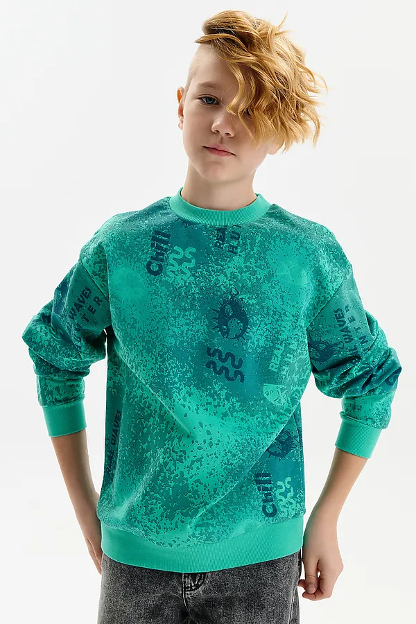 Свитшот PELICAN, ментол - фото 1