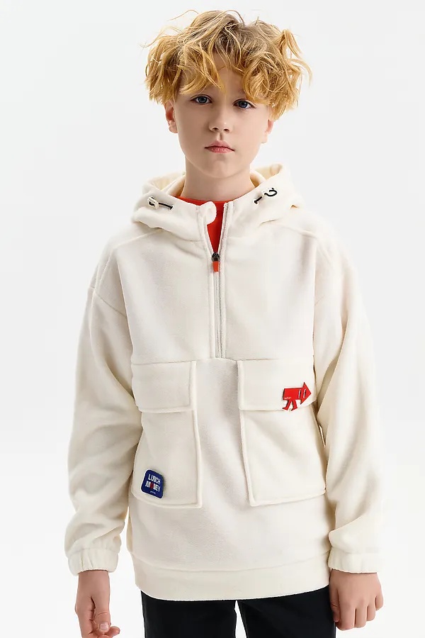 Толстовка PELICAN, молочный - фото 1