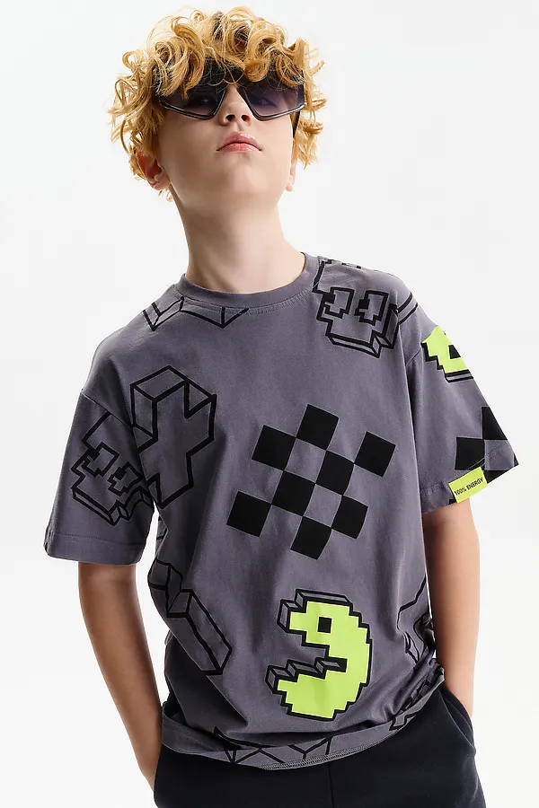 Футболка для мальчиков PELICAN, серый - фото 1