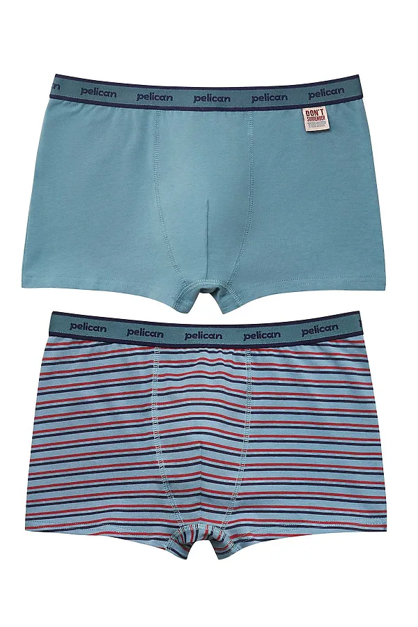 Набор трусов для мальчиков PELICAN, джинс/джинс - фото 1