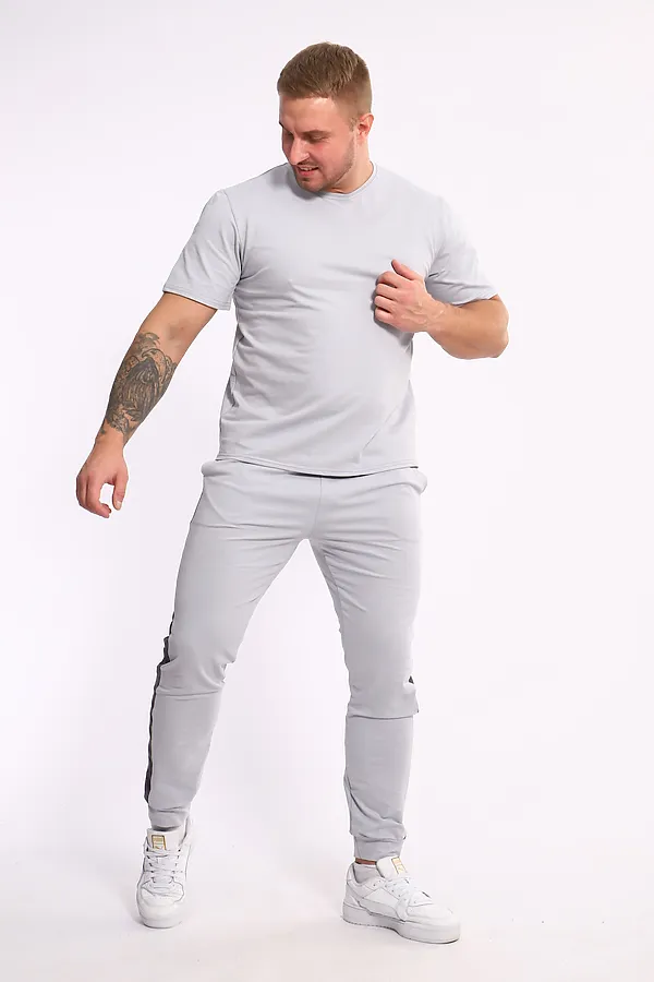 Костюм с брюками 35282 НАТАЛИ, серый - фото 1