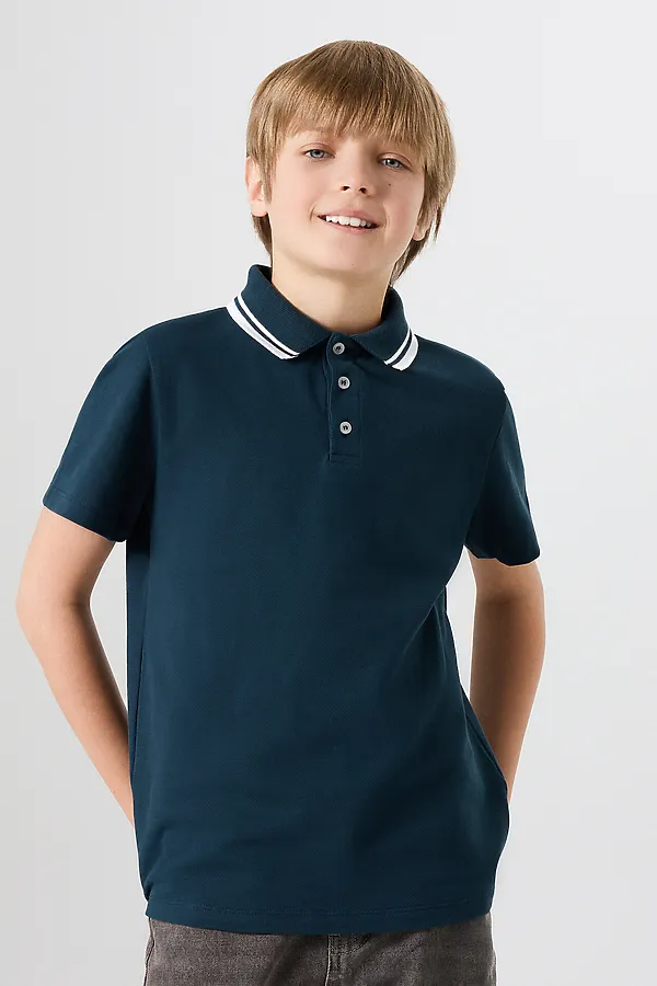 Поло для мальчиков MARK FORMELLE, изумруд - фото 1
