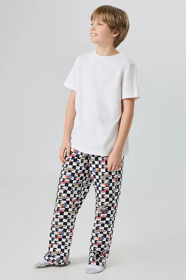 Брюки для мальчиков домашние MARK FORMELLE, гоночная клетка - фото 1