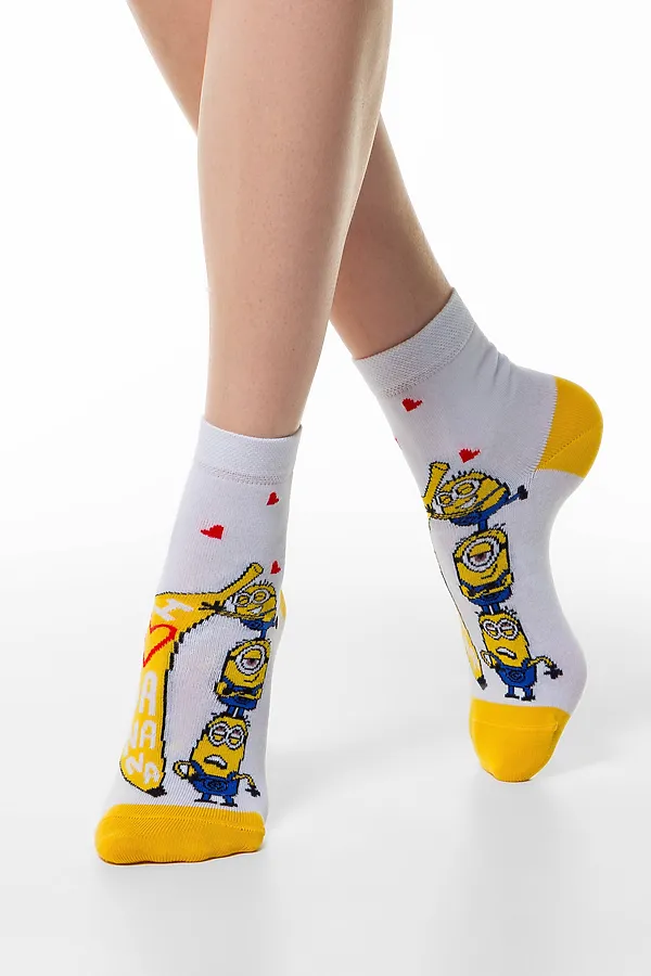 Брестские 1124 Minions (Средней Длины) Носки женские БРЕСТСКИЕ, желтый - фото 1