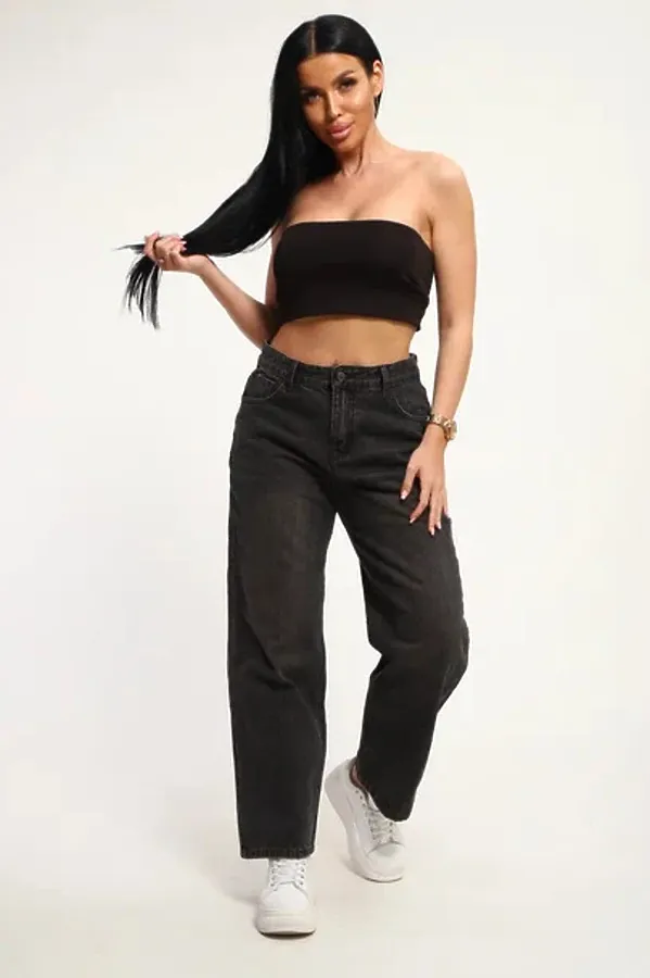 Джинсы 3297 НАТАЛИ, черно-серый - фото 1