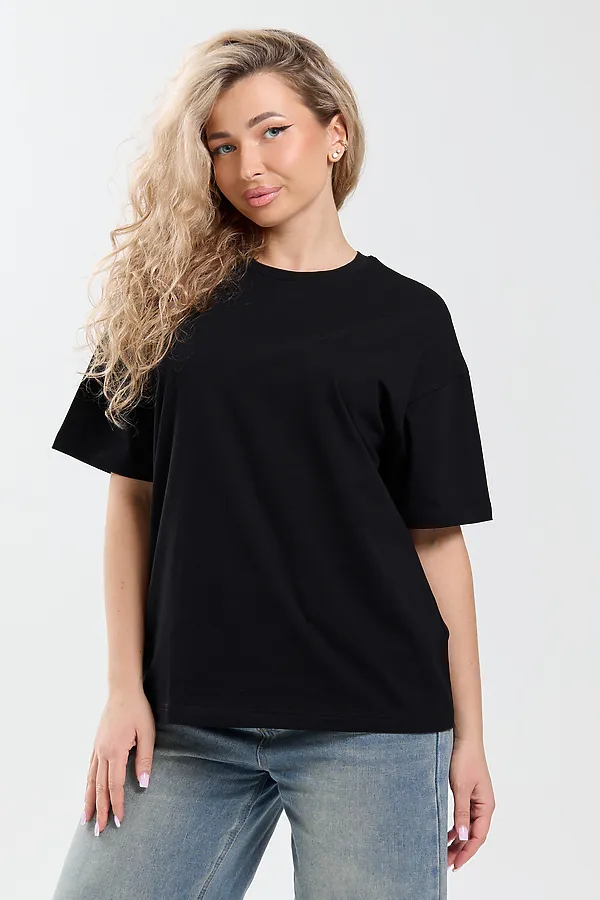 Футболка оверсайз 26012 НАТАЛИ, черный - фото 1