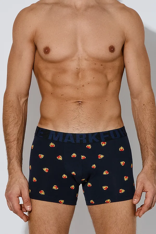 Трусы мужские MARK FORMELLE, перцы на т.синем - фото 1
