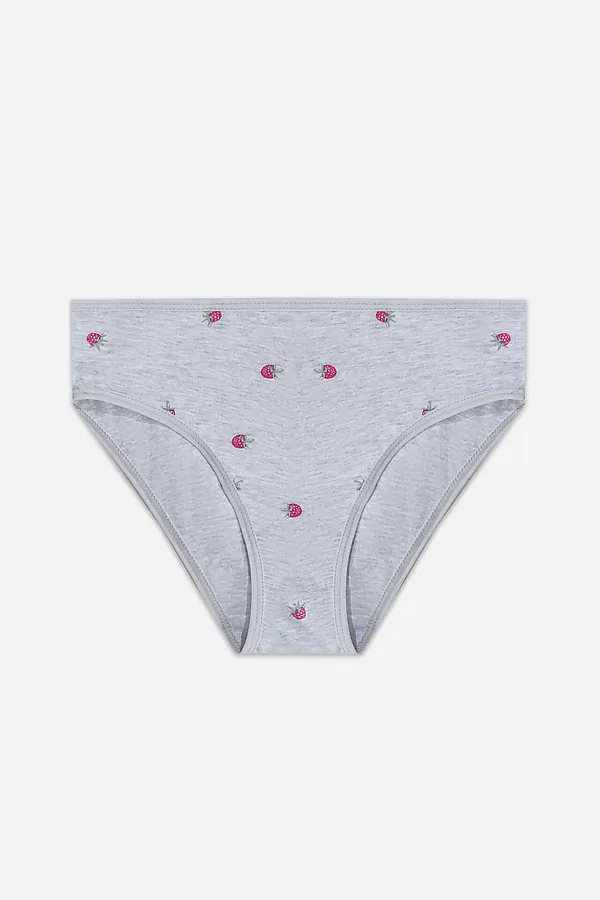 Трусы для девочек MARK FORMELLE, малина на св.сером меланже - фото 1