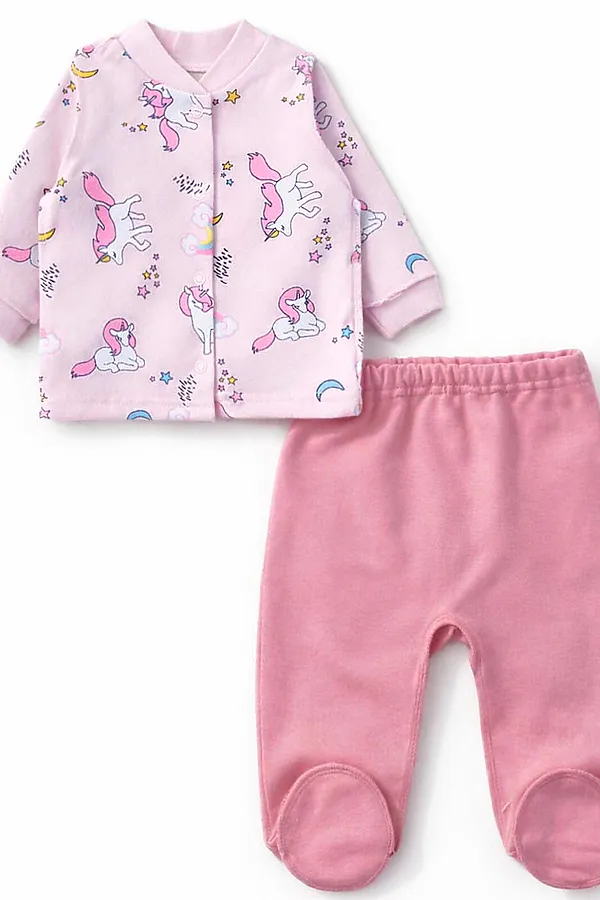 Комплект футер 2х нитка начёс YOULALA, розовый - фото 1