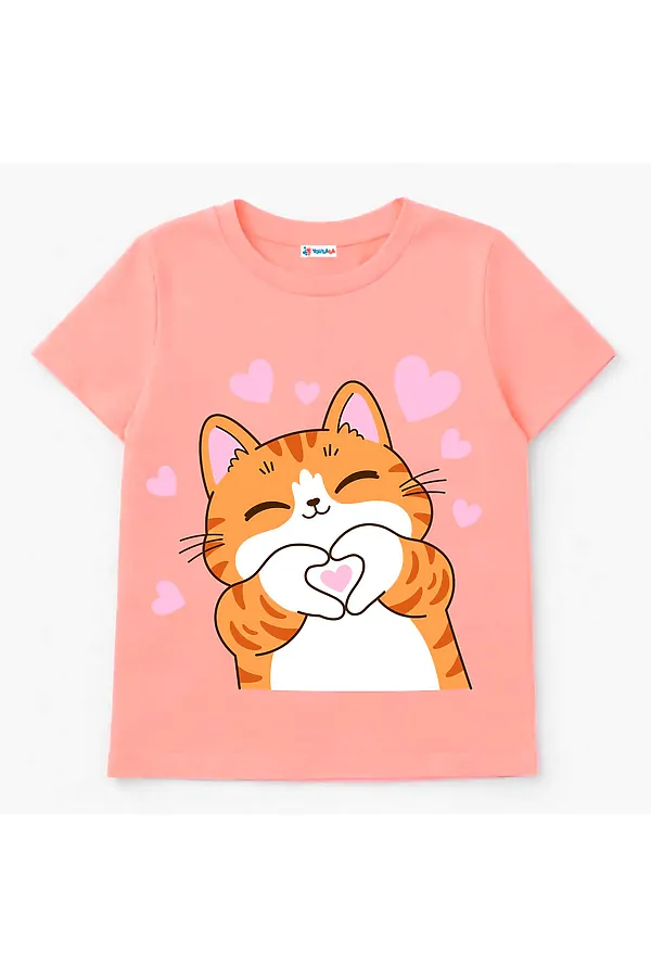 Футболка кулирка YOULALA, коралловый - фото 1