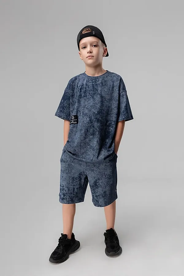 Костюм (Футболка+Шорты) BODO-S, синий - фото 1