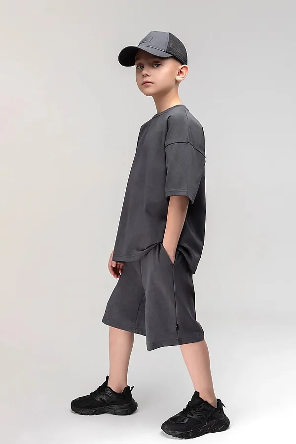 Костюм (Футболка+Шорты) BODO-S, серый - фото 1