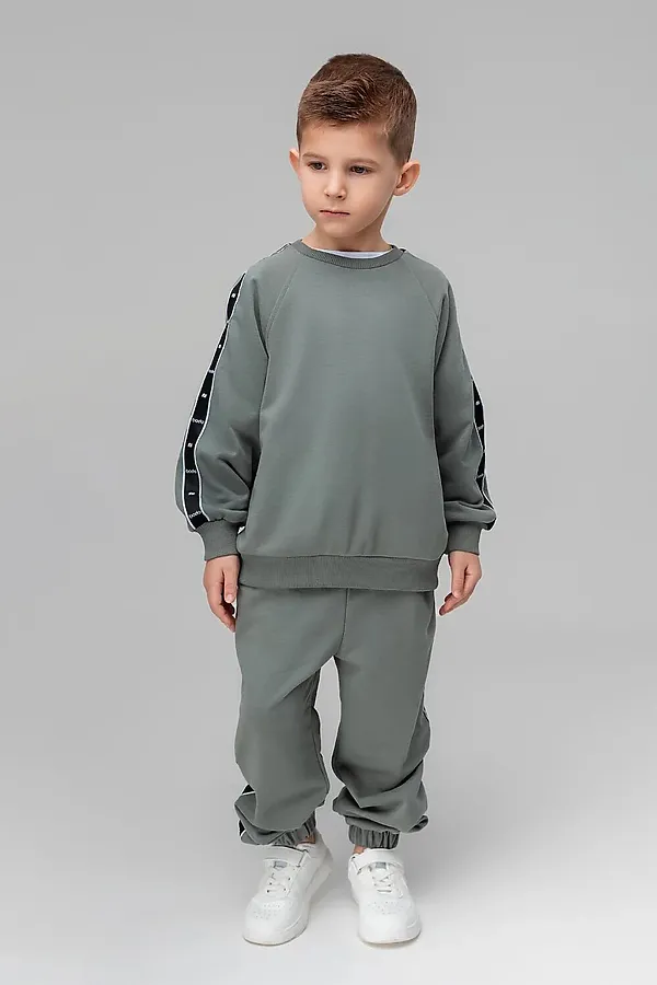 Костюм (Брюки+Толстовка) BODO, серо-оливковый - фото 1