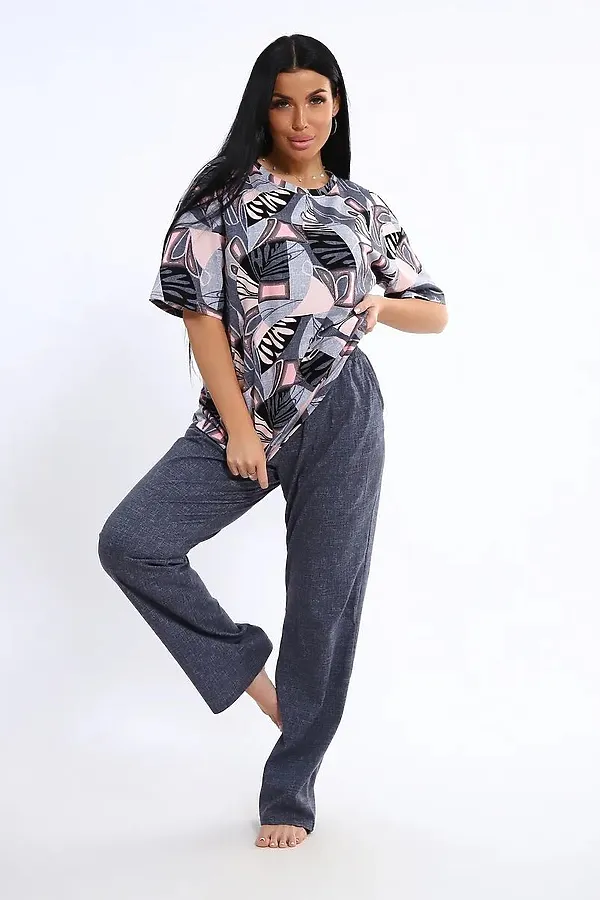 Костюм с брюками КЖ-007 НАТАЛИ, индиго - фото 1