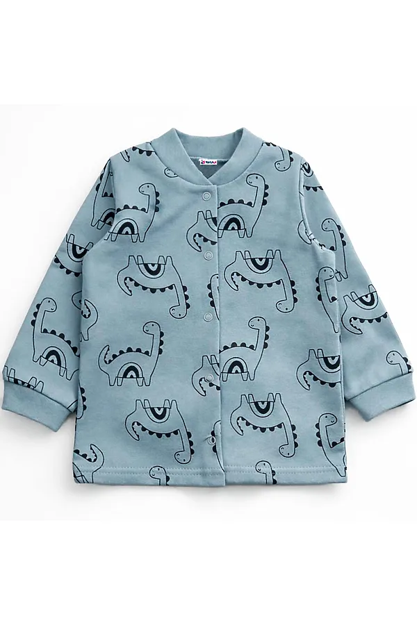 Кофточка футер 2х нитка начёс YOULALA, серый - фото 1