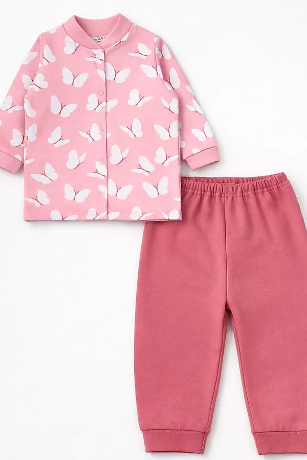 Комплект футер 2х нитка начёс YOULALA, розовый - фото 1