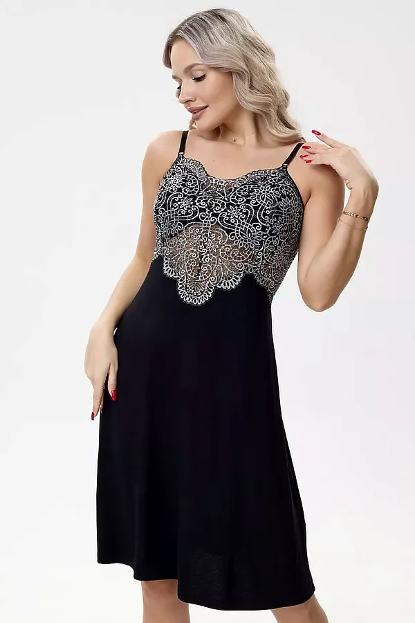 Сорочка Калифорния НАТАЛИ, черный - фото 1