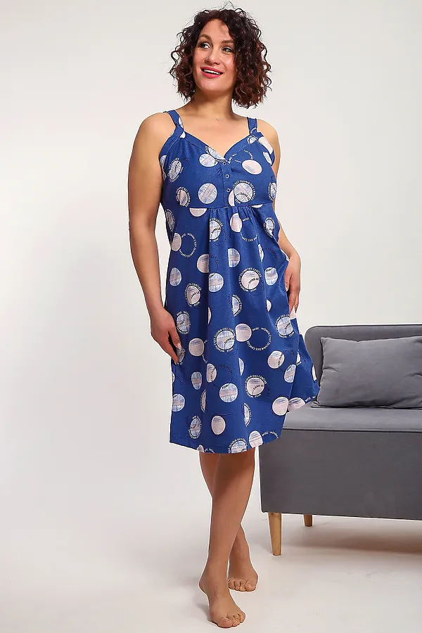 Сорочка 88136 НАТАЛИ, индиго - фото 1