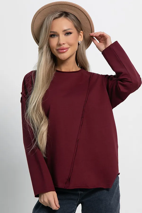 Блуза Эйрин LADY TAIGA, бордовая - фото 1