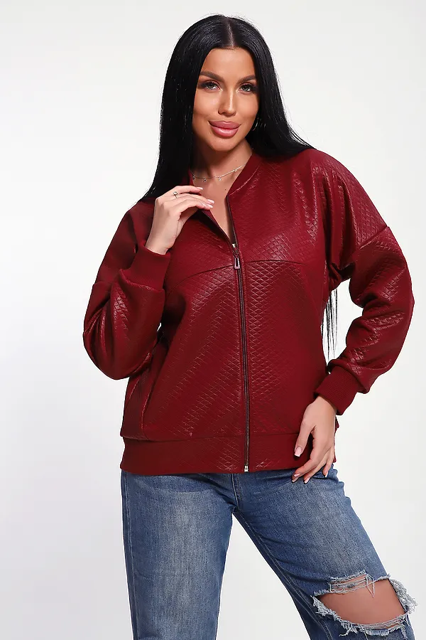 Бомбер 20691 НАТАЛИ, бордовый - фото 1