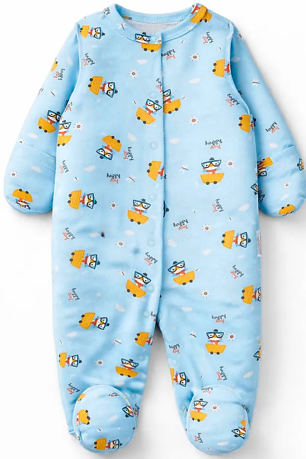 Комбинезон интерлок YOULALA, голубой - фото 1