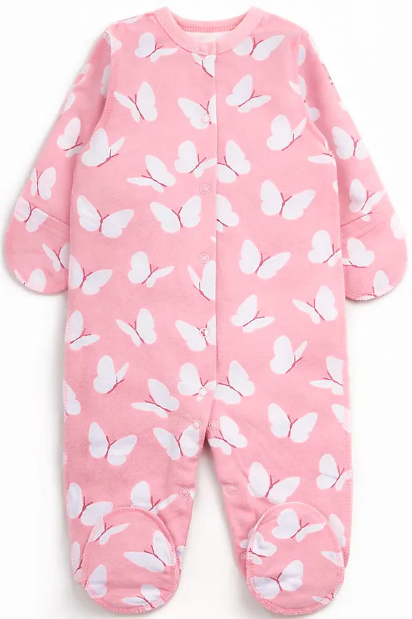 Комбинезон футер 2х нитка начёс YOULALA, розовый - фото 1