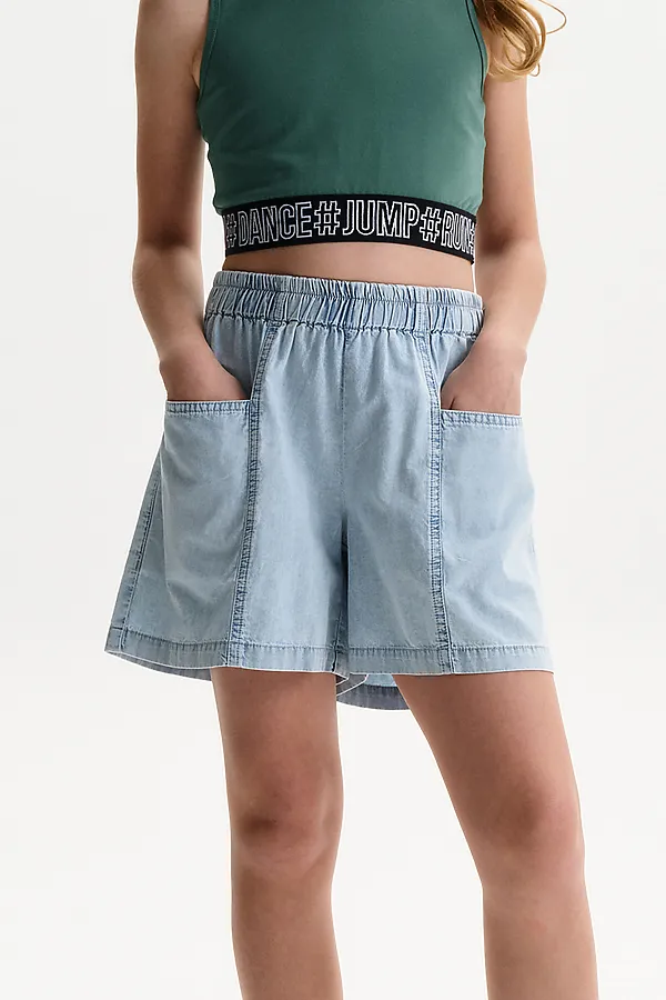 Шорты для девочек PELICAN, голубой - фото 1