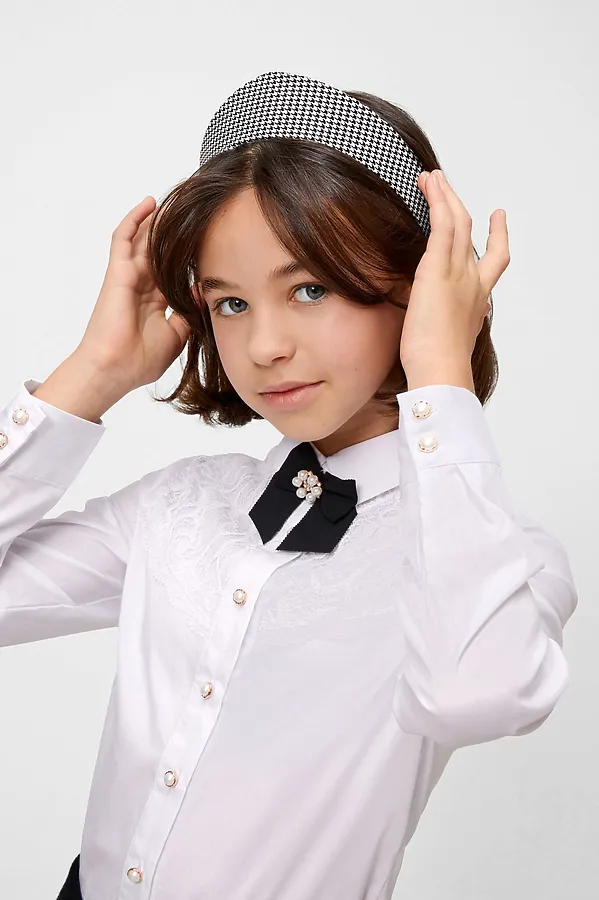 Ободок для волос ACOOLA, черно-белый - фото 1