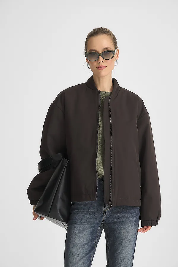 Куртка женская HOOPS, коричневый - фото 1