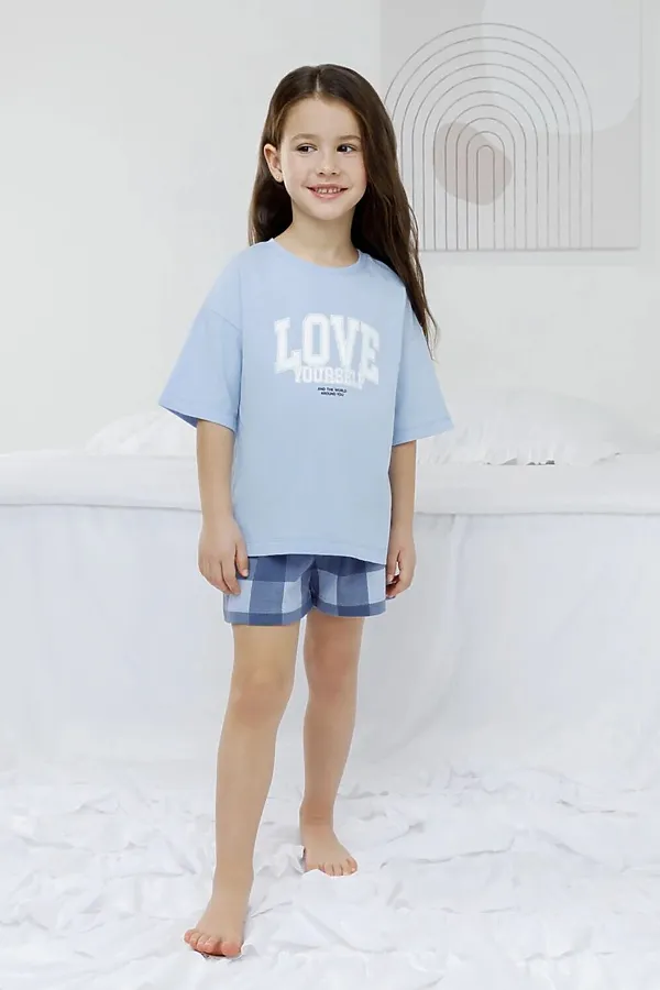 Пижама CROCKID, голубой - фото 1