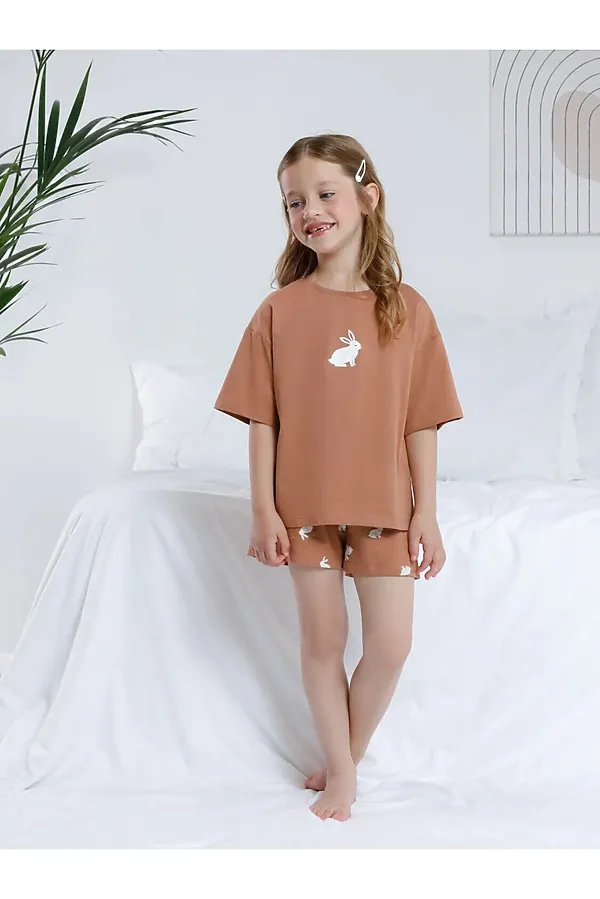 Пижама CROCKID, шоколадный - фото 1