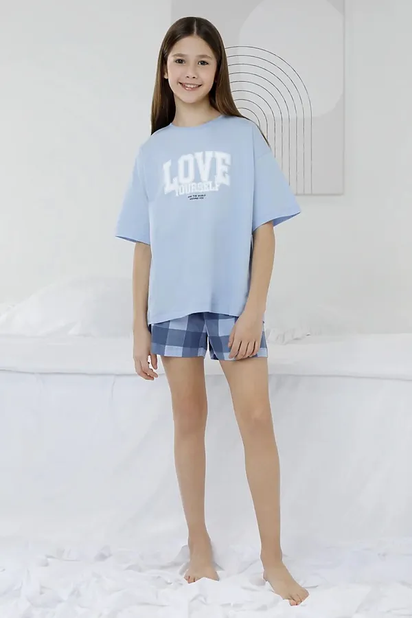 Пижама CROCKID, голубой - фото 1