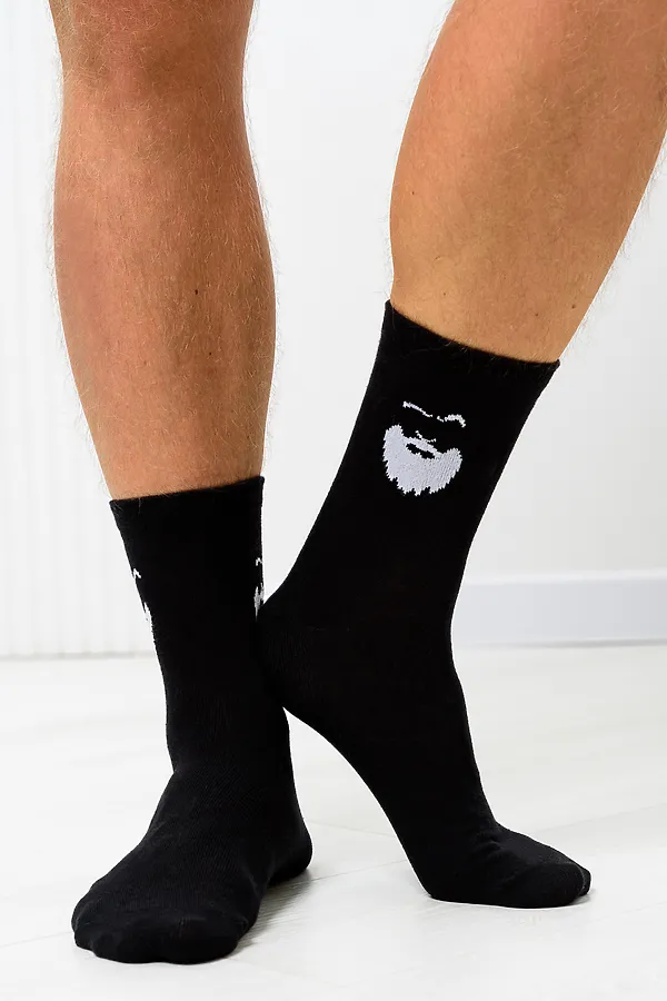 Носки стандарт Барбер (набор 2 пары) НАТАЛИ, черный - фото 1