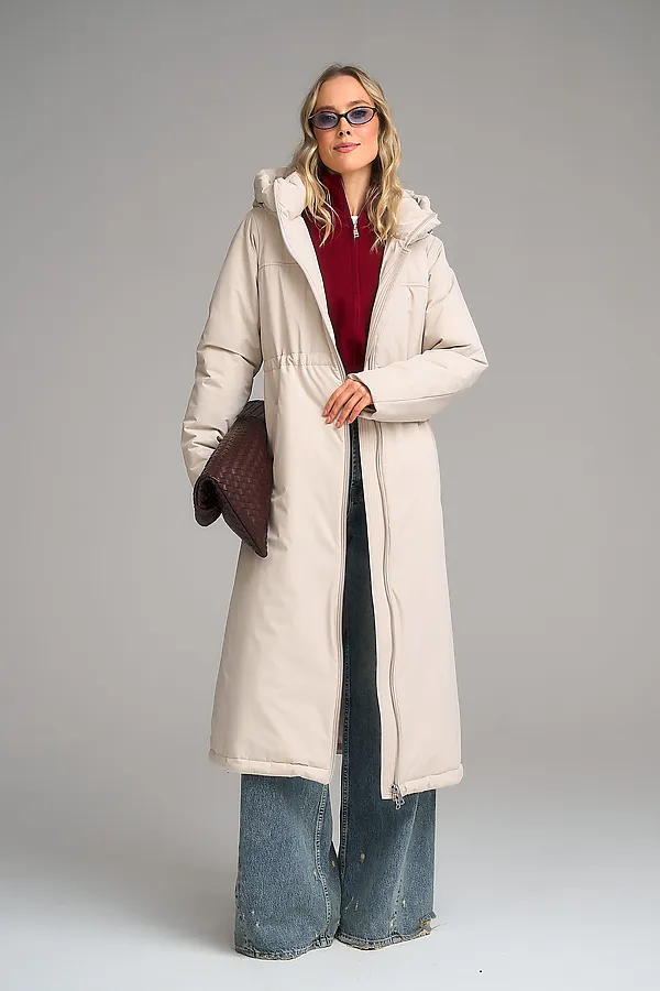 Плащ утепленный HOOPS, светло-бежевый - фото 1