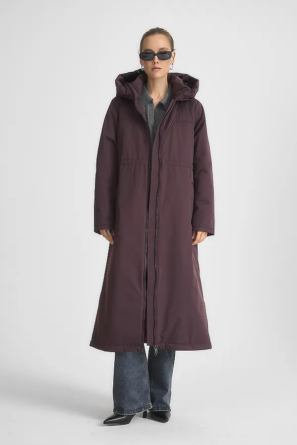  Плащ утепленный HOOPS, винный - фото 1